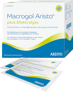Macrogol ARISTO plus Elektrolyte Beutel 20 x á 13,72 g Pulver zur Herstellung einer Lösung zum Einnehmen ARISTO