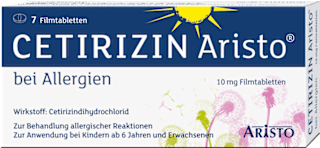 Cetirizin ARISTO bei Allergien,10 mg Cetirizindihydrochlorid Filmtabletten ARISTO
