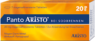 Panto ARISTO bei Sodbrennen 20 mg Pantoprazol magensaftresistente Tabletten ARISTO