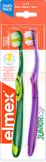 Zahnbürste Kinder Junior, 6-12 Jahren (Doppelpack) elmex