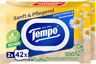 Feuchtes Toilettenpapier sanft & pflegend Kamille (2x42 St) Tempo
