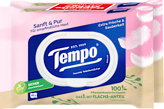 Feuchtes Toilettenpapier sanft & pur (2x42 St) Tempo