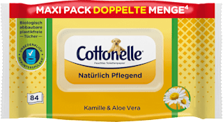 Feuchtes Toilettenpapier Kamille & Aloe Vera, Maxi Pack Cottonelle