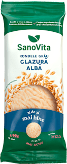 Rondele de grâu cu glazură albă Sanovita