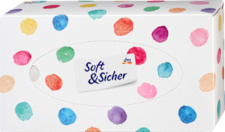 Fazzoletti a 4 veli nella box decorata, assort. Soft&Sicher