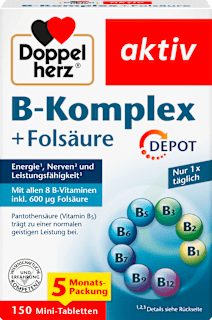 B-Komplex + Folsäure Depot Mini-Tabletten 150 St Doppelherz