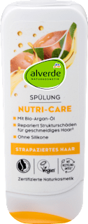 balzám na vlasy Nutri Care bio arganový olej a bio jojobový extrakt alverde NATURKOSMETIK
