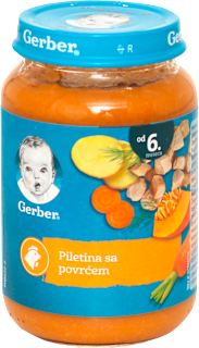 Kaša za bebe - piletina sa povrćem, od 6. meseca Gerber