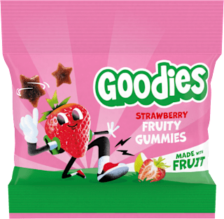 Ovocné želé hviezdičky - jahoda Goodies
