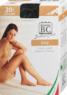 Hlačne nogavice Kety 20 DEN, S/M, Nero (1 par) donna BC Beatrice Conti