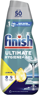 Finish Ultimate Hygiene+ gel za strojno pranje posuđa – limun Finish