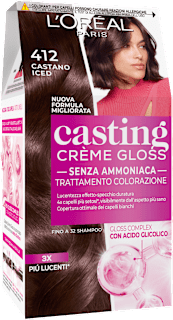 Trattamento colorante Castano Iced 412 L'ORÉAL PARiS CASTING Crème Gloss