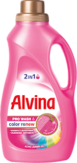 Гел за бяло и цветно пране 2в1, 18 пранета Alvina