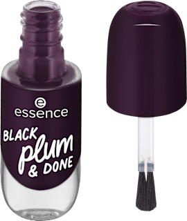 Körömlakk gél - Nr. 84 Black Plum & Done essence