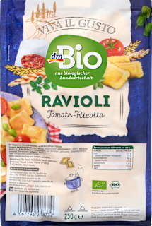 Bio ravioli s paradižnikom in rikoto dmBio