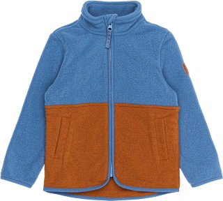 Fleecejacke, blau & braun, Gr. 122/128 Mikk-Line