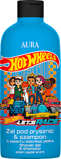 Żel pod prysznic i szampon 2w1 Hot Wheels, zielone jabuszko AURA