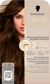 Vopsea permanentă 5-60 Șaten deschis ciocolatiu Schwarzkopf CREME SUPREME