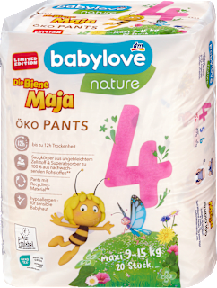 Pannolini a mutandina misura 4 (9-15 kg) babylove nature