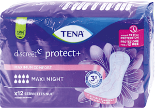 Assorbenti discreet protect+ maxi night TENA