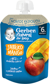 Mus owocowy jabłko, mango po 6. miesiącu życia Gerber