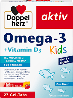 Omega-3 + Vitamin D3 Kids Kautabletten 27 St Doppelherz