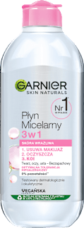 Płyn micelarny 3w1 dla skóry wrażliwej GARNIER
