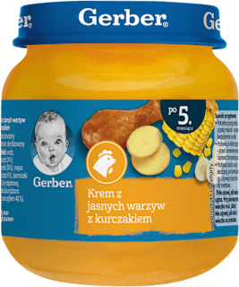 Obiadek krem z jasnych warzyw z kurczakiem  Gerber