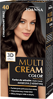 Farba do włosów Multi Cream Color 40 Cynamonowy Brąz JOANNA