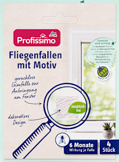 Fliegenfallen mit Motiv Profissimo