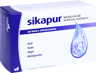 Sikapur Kieselsäure Softgel-Kapseln mit Biotin & Spurenelementen 90 St sikapur
