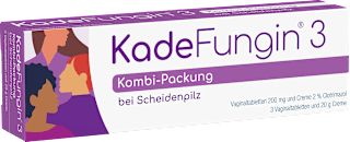 KadeFungin 3 Kombi-Packung Vaginaltabletten 200 mg und Creme 2 % Clotrimazol KadeFungin