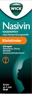WICK Nasivin 0,25 mg/ml Oxymetazolinhydrochlorid Nasenspray ohne Konservierungsstoffe Kleinkind WICK