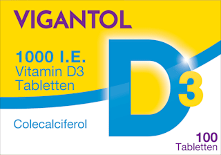 VIGANTOL 1000 I.E. Vitamin D3 Colecalciferol Tabletten  VIGANTOL