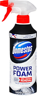 WC és fürdőszoba tisztító, vízkőeltávolító hab Domestos