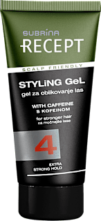 Gel za oblikovanje las, za močnejše lase, 4 SUBRiNA RECEPT
