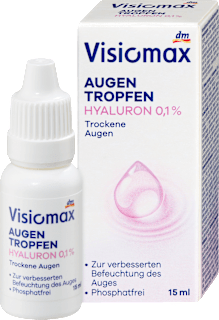 Kapljice za oči s hialuronsko kislino 0,1 % Visiomax