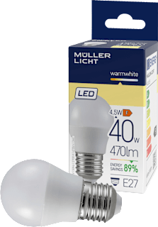 LED Tropfen 40W E27 470lm  Müller Licht
