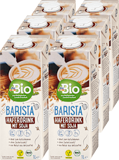 Napitak od zobi i soje – Barista, 6 x 1 l dmBio