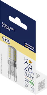 LED Stiftsockellampe 3W (29W) G9 300lm 2700K Müller Licht