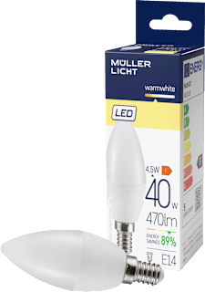 LED Kerze 40W E14 470lm Müller Licht