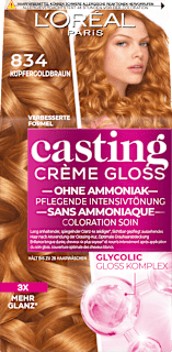Pflegende Intensivtönung - Nr. 834 Kupfergoldbraun L'ORÉAL PARiS CASTING Crème Gloss