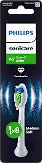 Накрайник за електрическа четка Optimal White, бял цвят Philips Sonicare