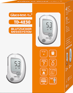 Gluco-test Plus BLUTZUCKER MESSSYSTEM TD-4230 weiß ARISTO