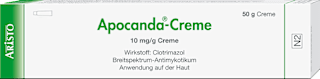 Apocanda -Creme 10 mg/g Clotrimazol Creme zur Anwendung auf der Haut ARISTO