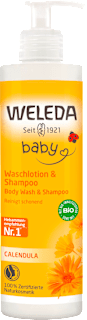Loțiune curățare și șampon  WELEDA baby