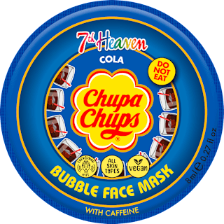 Chupa Chups mască de față spumă cu cola&cafeină  7th Heaven