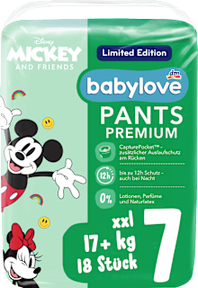 Pelene gaćice Premium, xxl veličina: 7, 17+kg babylove