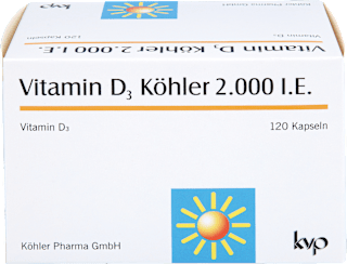 Vitamin D3 Köhler 2.000 I.E. Kapseln 120 St Vitamin D3 Köhler
