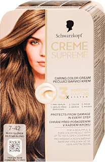 Tartós hejfesték, nude szőke 7-42 Schwarzkopf CREME SUPREME